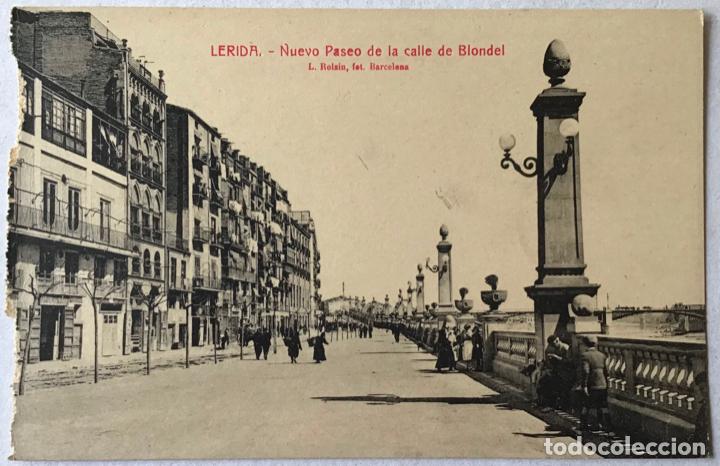 Postkarten: LERIDA. NUEVO PASEO DE LA CALLE DE BLONDEL. (FOTO. L. ROISIN).