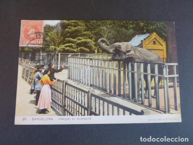 Postales: BARCELONA PARQUE EL ELEFANTE - Foto 1