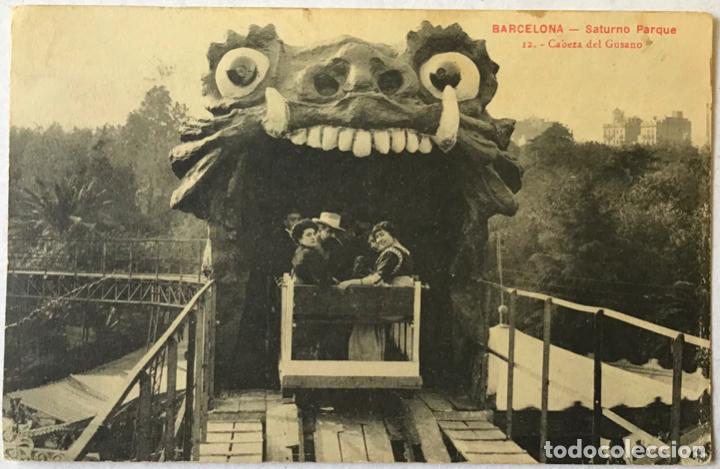 Postales: BARCELONA. SATURNO PARQUE. 7 POSTALES. - Foto 2