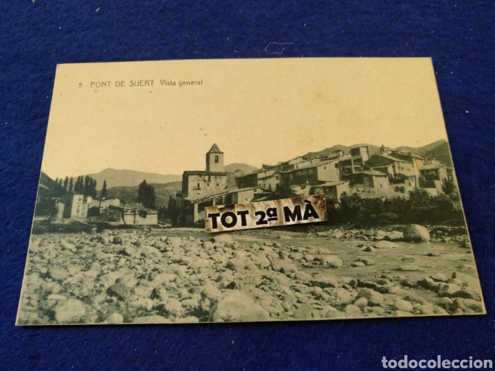 Postales: Postal Pont de Suert, iglesia, vista general. J.cierco 1930