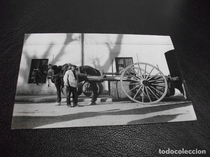 Cartoline: TARJETA POSTAL FOTOGRAFICA DE TARRAGONA - FOTO GERARDO CHINCHILLA - CARRO CON TONELES DE VINO