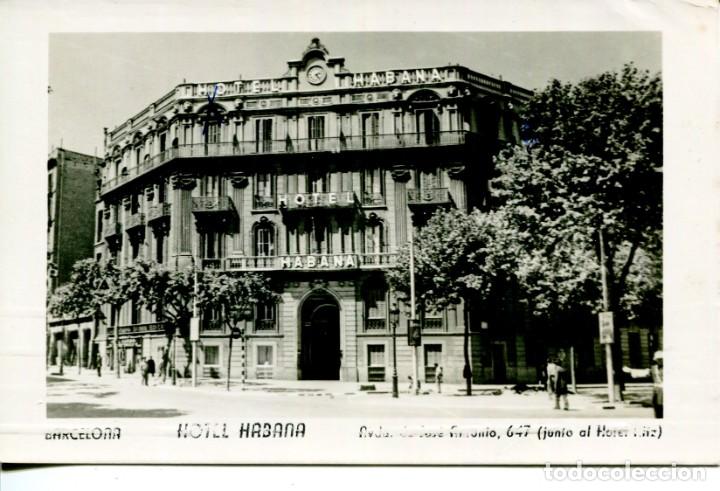 Postales: BARCELONA-HOTEL HABANA- A&Ntilde;O 1954