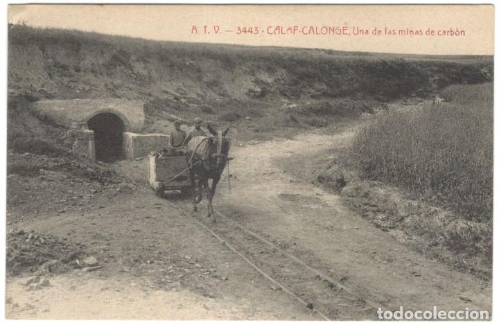 Postais: POSTAL - CALAF-CALONG&Eacute;, UNA DE LAS MINAS DE CARB&Oacute;N, A.T.V. 3443.