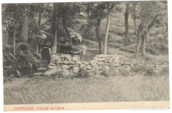 Postales: POSTAL - CENTELLAS. FONT DE LES CANAS - THOMAS. - Foto 1