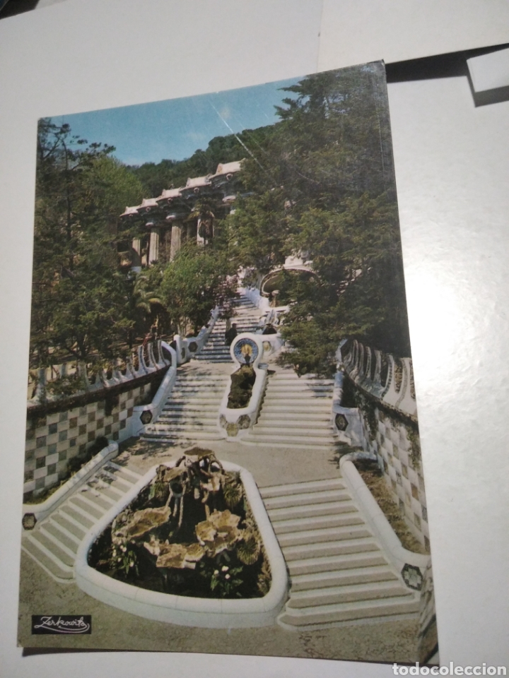 Postales: Postal Barcelona parque G&uuml;ell - Foto 1
