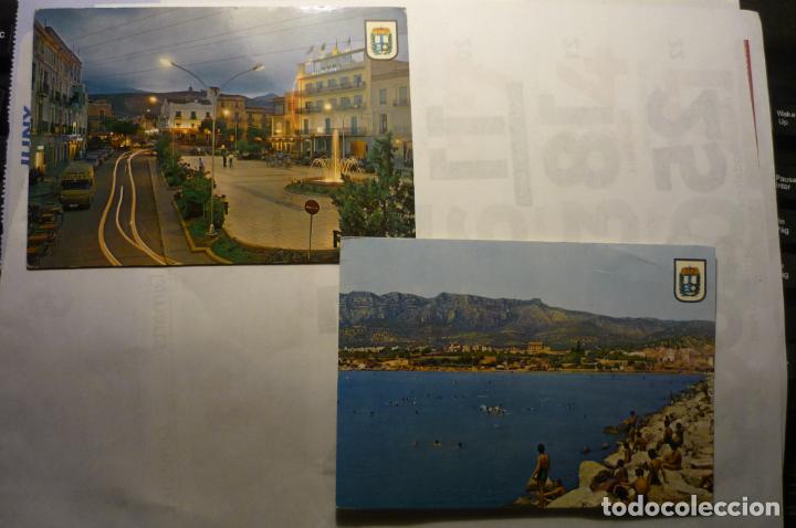 Postales: lote postales s.carlos rapita.-rocas muelle-plaza espa&ntilde;a