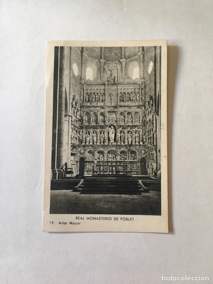 Postales: POSTAL. REAL MONASTERIO DE POBLET. ALTAR MAYOR. MB.