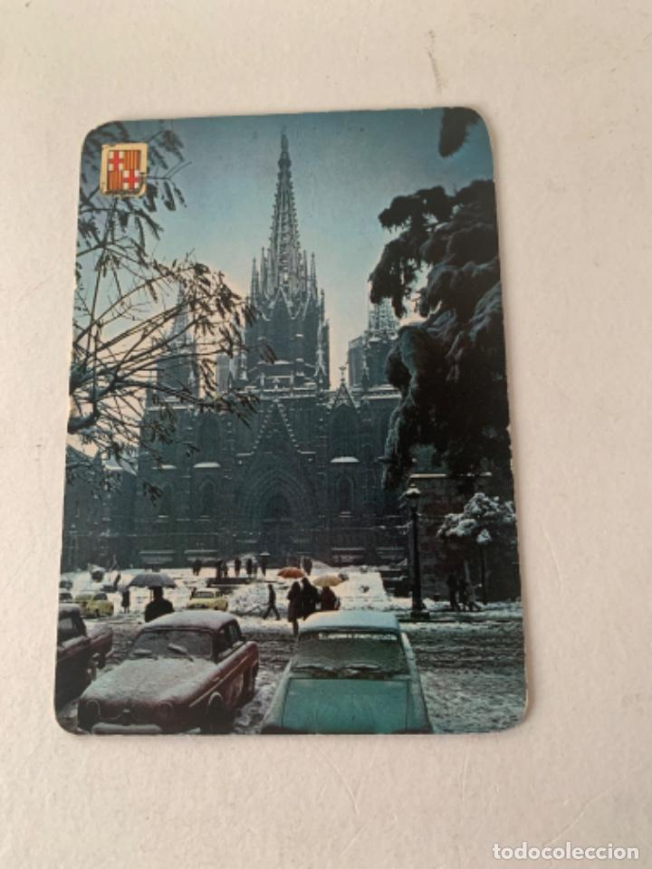 Postales: Postal de Barcelona nevada 1963 - Foto 1