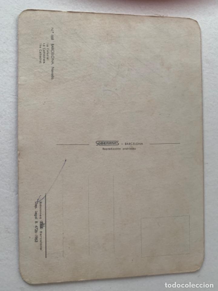 Postales: Postal de Barcelona nevada 1963 - Foto 2