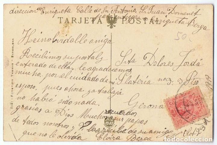 Postales: POSTAL OLOT PASSEIG DE BARCELONA - Foto 2