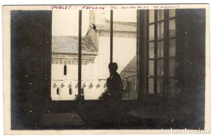 Postcards: POSTAL FOTOGRAFICA - POBLET: FATXADA DEL DORMITORI DE NOVICIS.