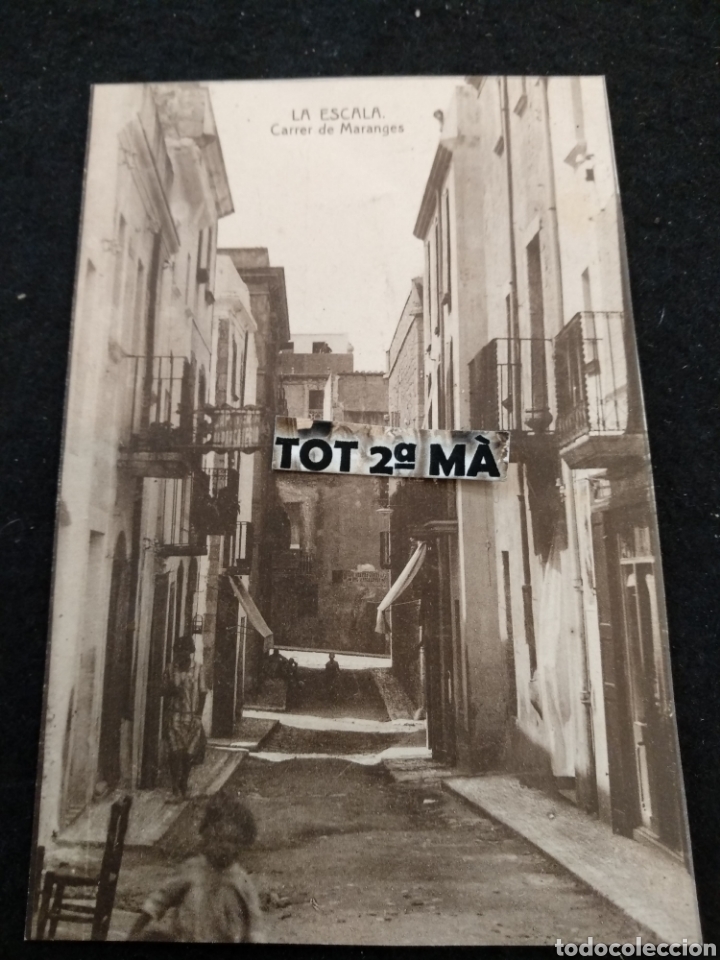Postales: Postal La Escala, Carrer del maranges. Thomas - Foto 1
