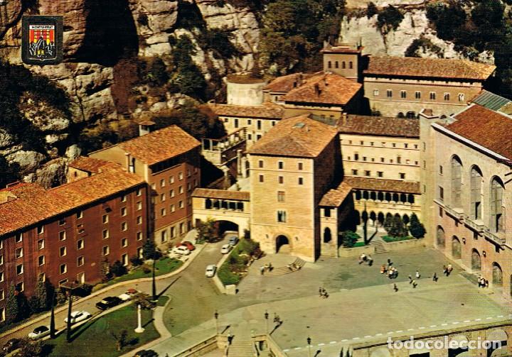 Postales: Montserrat, plaza del santuario, editor: escudo de Oro n&ordm; 1843