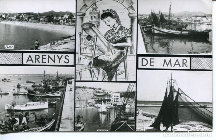 Postales: RECUERDO DE ARENYS DE MAR- - Foto 1