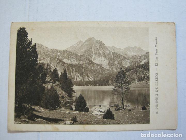 Postales: PIRINEU DE LLEIDA-EL LLAC DE SANT MAURICI-HUECOGRABADO MUMBRU-POSTAL ANTIGUA-(74.328)