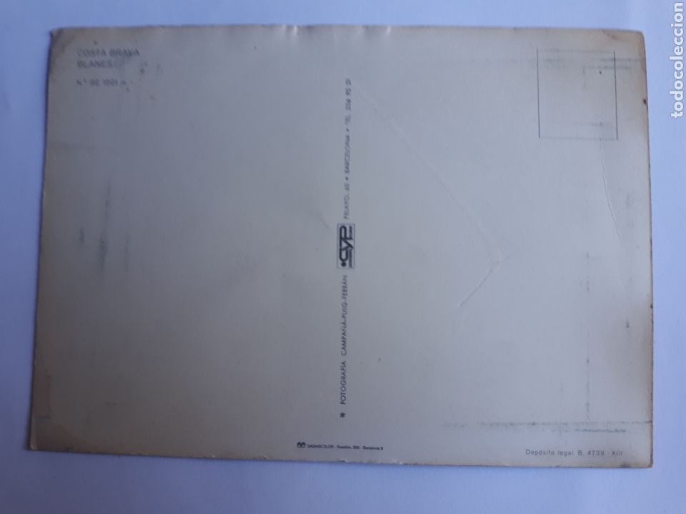 Postales: BLANES. POSTAL A&Ntilde;OS 70 - Foto 2