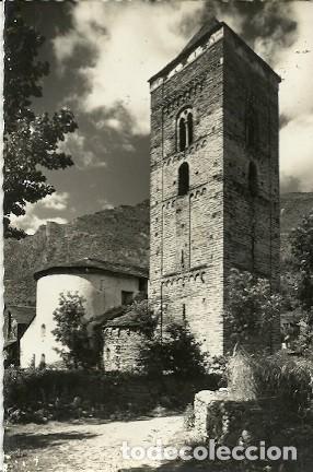 Postales: ANTIGUA POSTAL 140 VALLE DE CARDOS LERIDA RIBERA DE CARDOS IGLESIA PARROQUUIAL 1963