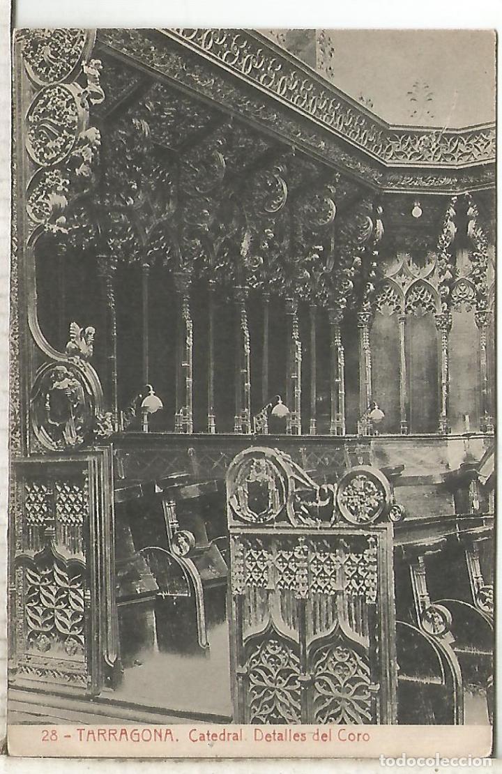 Postales: TARRAGONA CATEDRAL ESCRITA - Foto 1