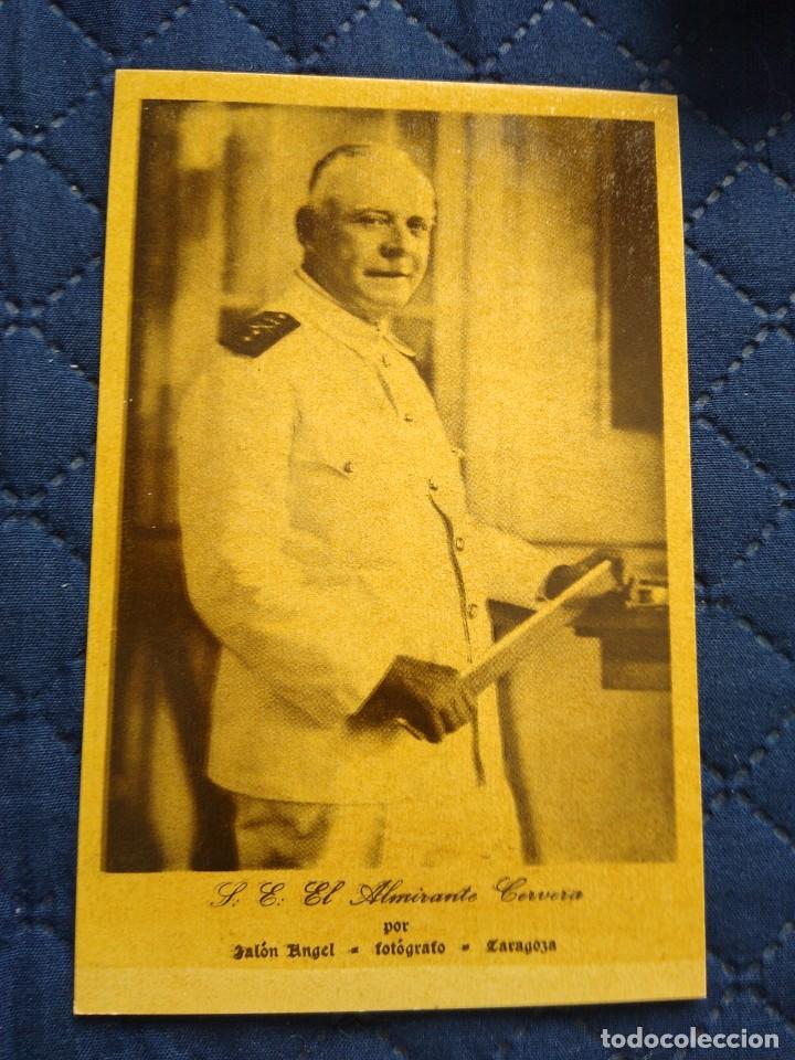 Postales: Postal patri&oacute;tica Almirante Cervera. Jalon &Aacute;ngel. No catalogada