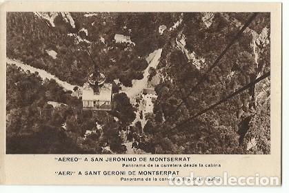 Postais: ANTIGUA POSTAL AEREO A SAN JERONIMO DE MONTSERRAT PANORAMA DE LA CARRETERA DESDE LA CABINA HR