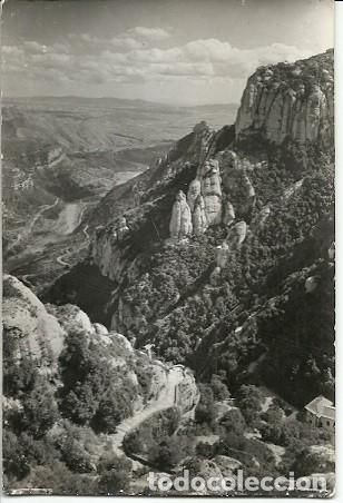 Postcards: ANTIGUA POSTAL 205 MONTSERRAT VISTA PARCIAL DE LA MONTA&Ntilde;A ARCHIVO DEL MONASTERIO