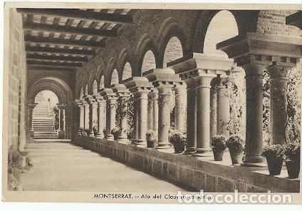 Postkarten: ANTIGUA POSTAL MONTSERRAT ALA DEL CLAUSTRO ROMANICO HR