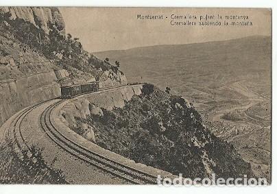 Postkarten: ANTIGUA POSTAL MONTSERRAT CREMALLERA PUJANT LA MUNTANYA L ROISIN
