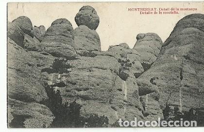 Postais: ANTIGUA POSTAL MONTSERRAT DETALL DE LA MONTANYA 1920 L ROCA