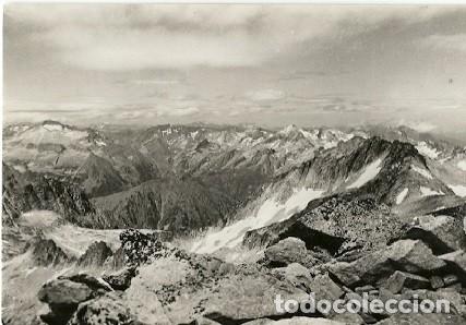 Postales: ANTIGUA POSTAL SERIE I NUM 1806 PIRINEOS CENTRALES PICO DE ANETO PANORAMICA DESDE LA CIMA