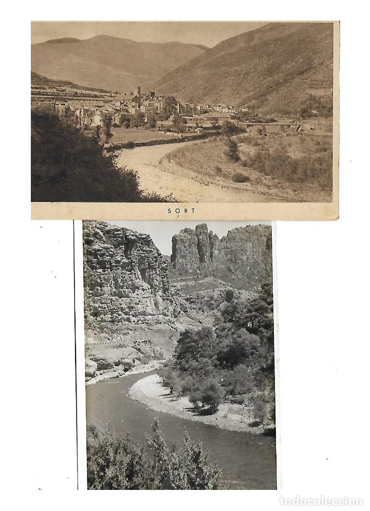 Postales: SORT (LERIDA) DOS POSTALES ANTIGUAS