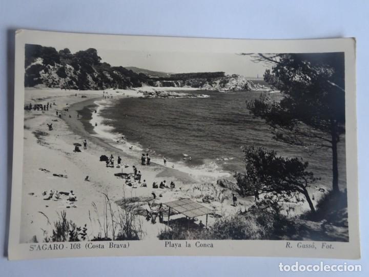 Postales: ANTIGUA POSTAL FOTOGR&Aacute;FICA, S,AGAR&Oacute;, PLAYA LA CONCA, VER FOTOS