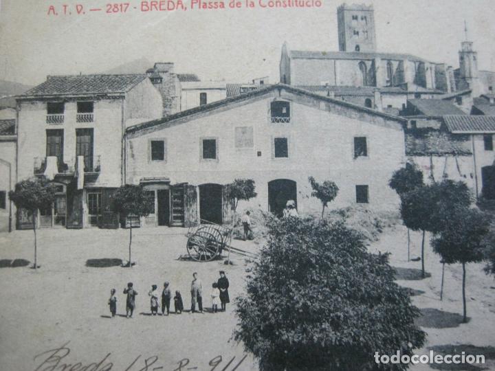 Postales: BREDA-PLASSA DE LA CONSTITUCIO-ATV 2817-A.T.V.-POSTAL ANTIGUA-(74.886)