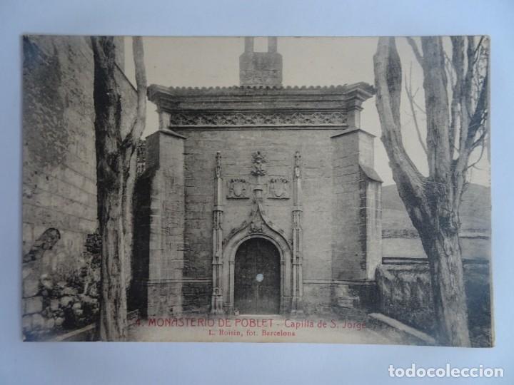 Postales: ANTIGUA POSTAL FOTOGR&Aacute;FICA, MONASTERIO DE POBLET, CAPILLA DE SAN JORGE, VER FOTOS