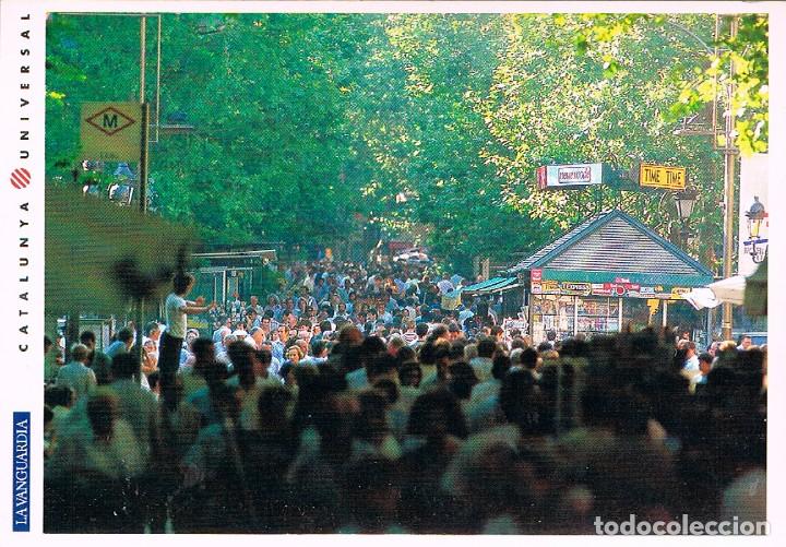 Postales: BARCELONA, Las Ramblas, La Vanguardia - Foto 1