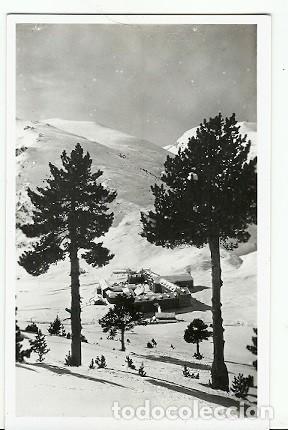 Postales: ANTIGUA POSTAL NURIA PIRINEO ORIENTAL EL SANTUARIO DESDE EL BOSQUE DE LA VIRGEN