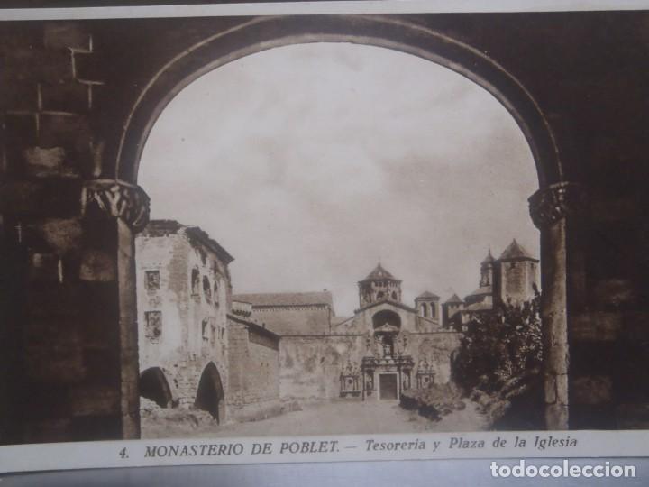 Postales: MONASTERIO DE POBLET - TESORERIA Y PLAZA