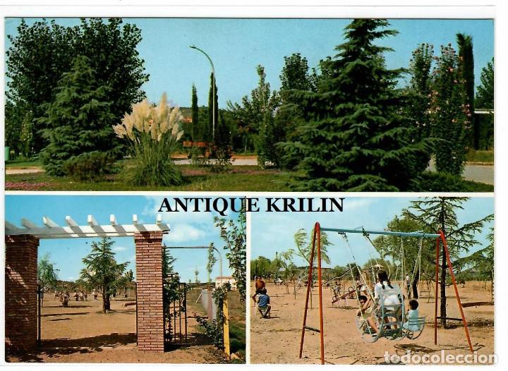 Postales: ESPLUGA DE FRANCOLI / PARC INFANTIL I DETALL JARDINS / EDICION CYP / SIN FRANQUEAR