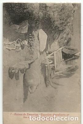 Postkarten: ANTIGUA POSTAL 7 RUINAS DE EMPURIAS ESQUELETO DESCUBIERTO EN LAS RUINAS DEL RECINTO GRIEGO L ROISIN