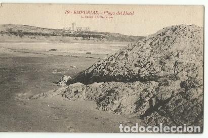 Postkarten: ANTIGUA POSTAL 19 EMPURIAS PLAYA DE HOTEL L ROISIN
