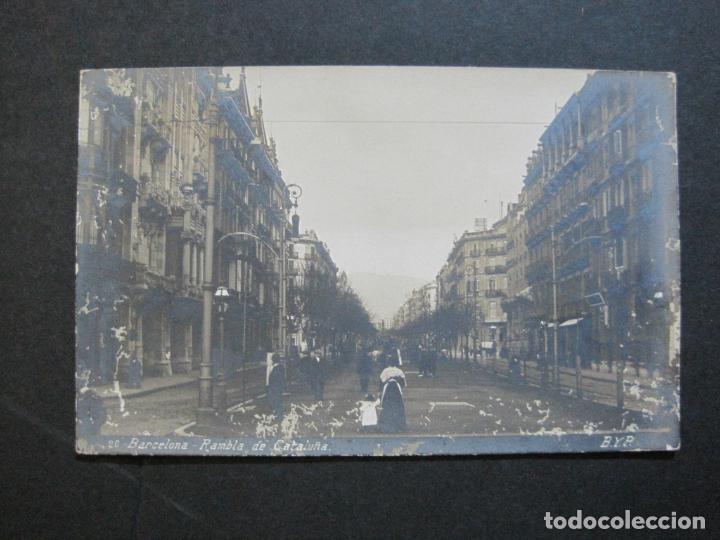 Postales: BARCELONA-RAMBLA DE CATALU&Ntilde;A-B.Y.P.-20-FOTOGRAFICA-POSTAL ANTIGUA-(75.263)