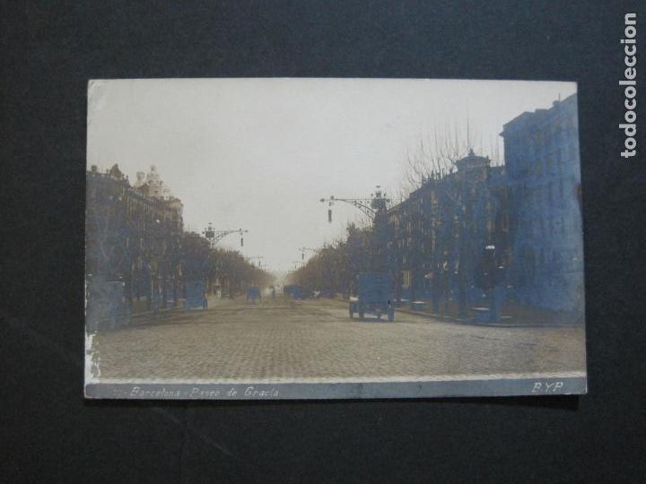 Postales: BARCELONA-PASEO DE GRACIA-B.Y.P.-FOTOGRAFICA-POSTAL ANTIGUA-(75.262)