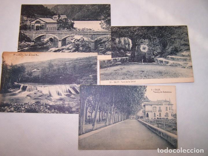 Postales: LOTE 4 POSTALES OLOT SIN CIRCULAR - Foto 1
