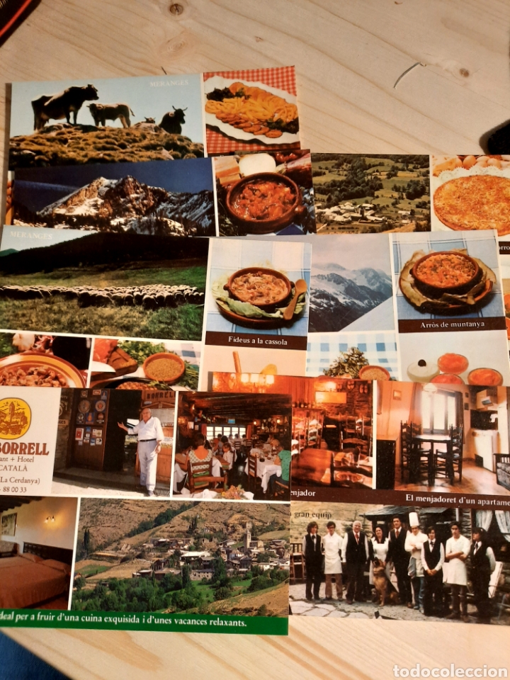 Postales: MERANGES .- HOTEL - RESTAURANT CAN BORRELL 7 POSTALES - Foto 1