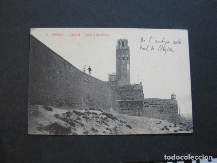 Postales: LLEIDA-LERIDA-CASTILLO-TORRE Y MURALLAS-SOL Y BENET-11-POSTAL ANTIGUA-(75.492)