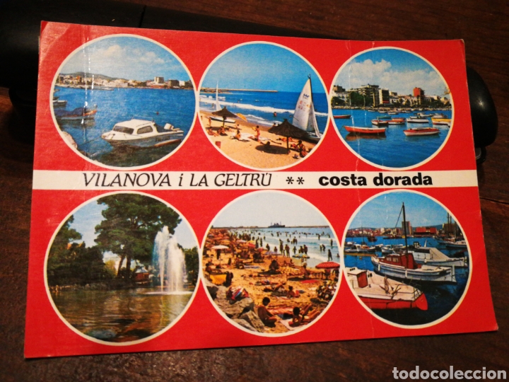 Postales: POSTAL TUR&Iacute;STICA VILANOVA I LA GELTR&Uacute;- COSTA DORADA, 1985.