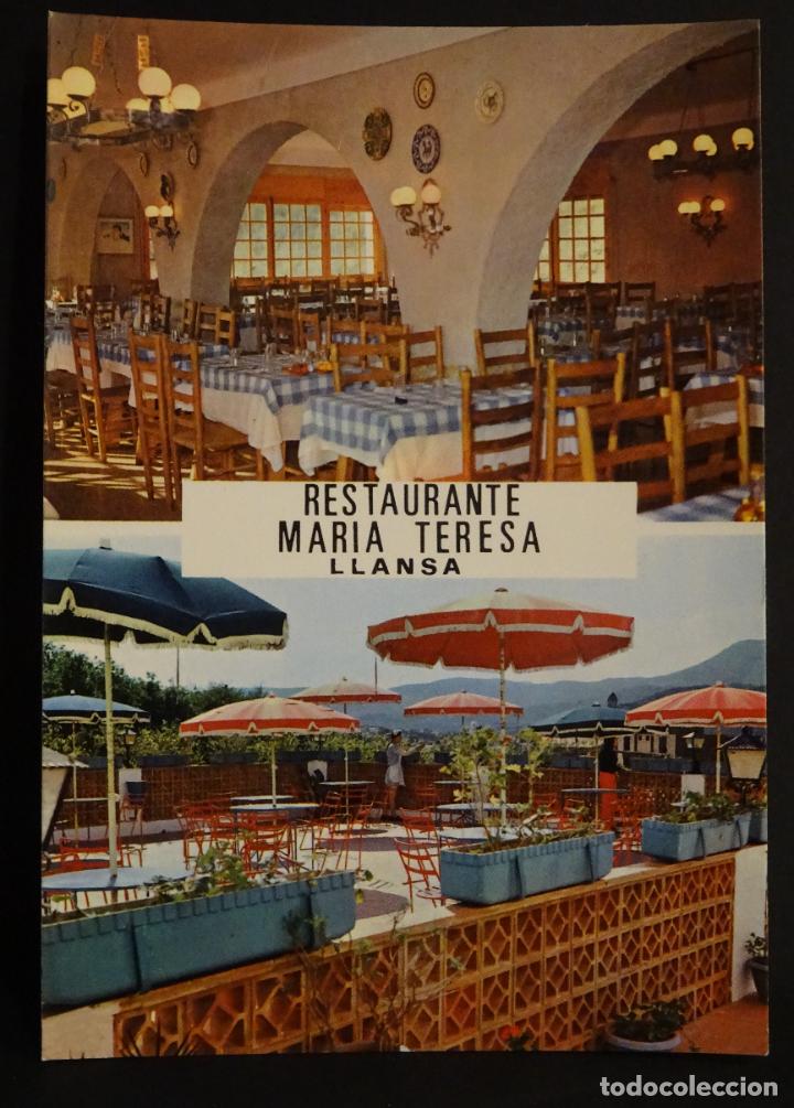 Postales: Restaurante Mar&iacute;a Teresa de Llan&ccedil;a, antigua postal sin circular