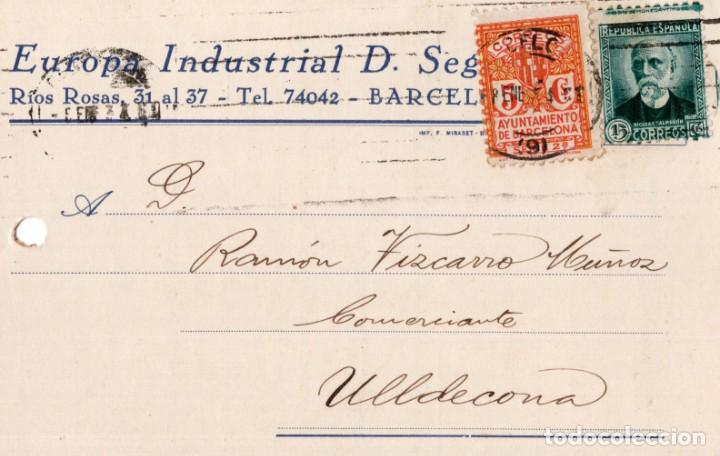 Postales: ulldecona. ramon vizcarro 1933 - Foto 1