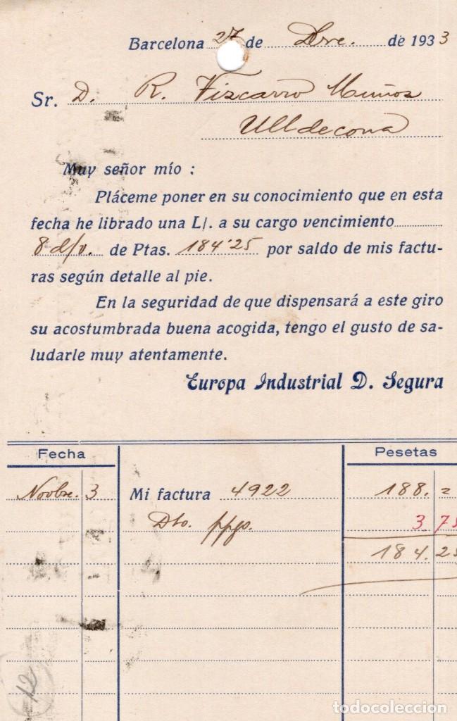 Postales: ulldecona. ramon vizcarro 1933 - Foto 2