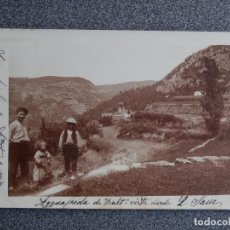 Postales: AIGUA FREDA RARÍSIMA POSTAL FOTOGRÁFICA AÑO 1910. Lote 223977258