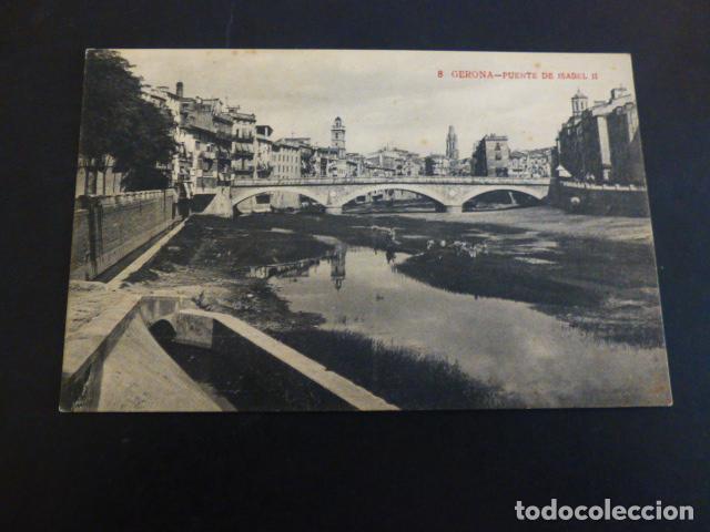 Postales: GERONA PUENTE DE ISABEL II - Foto 1